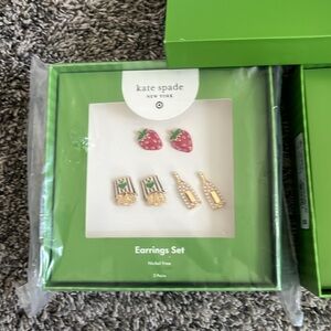 Kate Spade Earring Set with Green Box sets. Target.